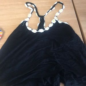 Daisy crop tank top